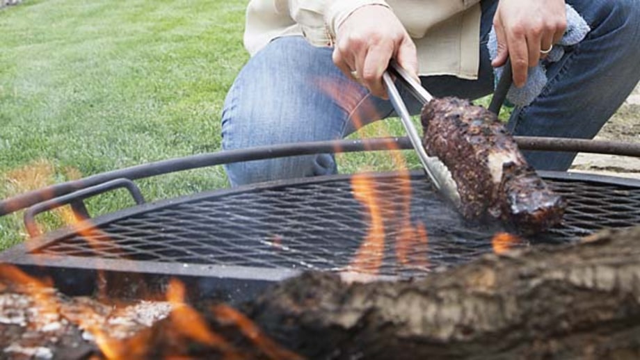 Cook over a wood fire.