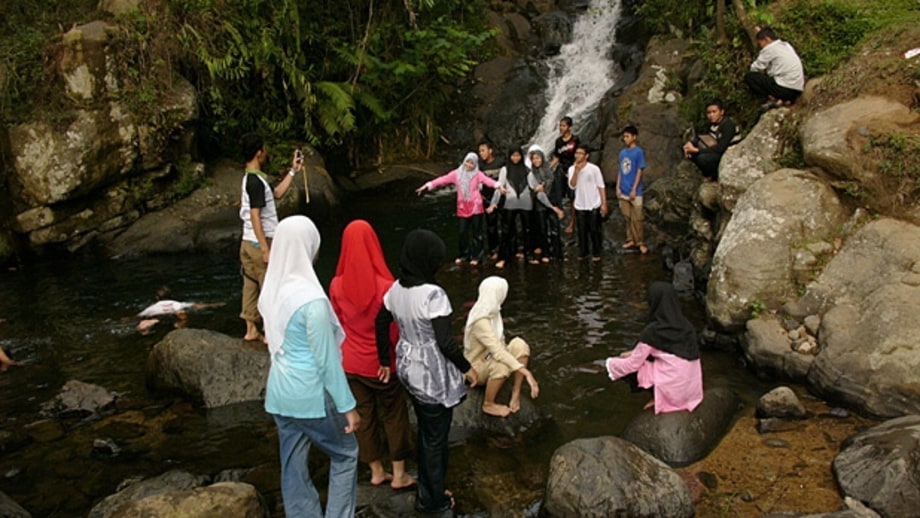 River trek West Java.
