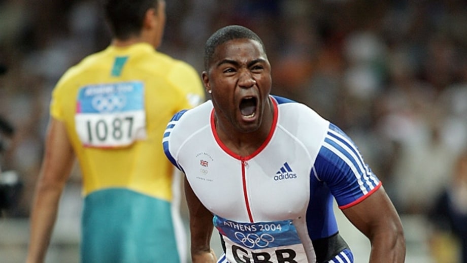 Great Britain over U.S., 4x100 Relay, Athens 2004