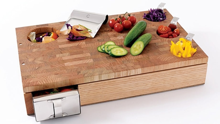 Enlist a time-saving cutting board.