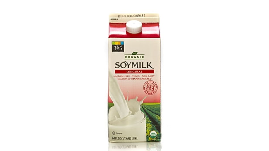 Soy milk (90 calories; 6g protein)