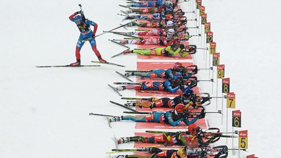 Mixed relay biathlon