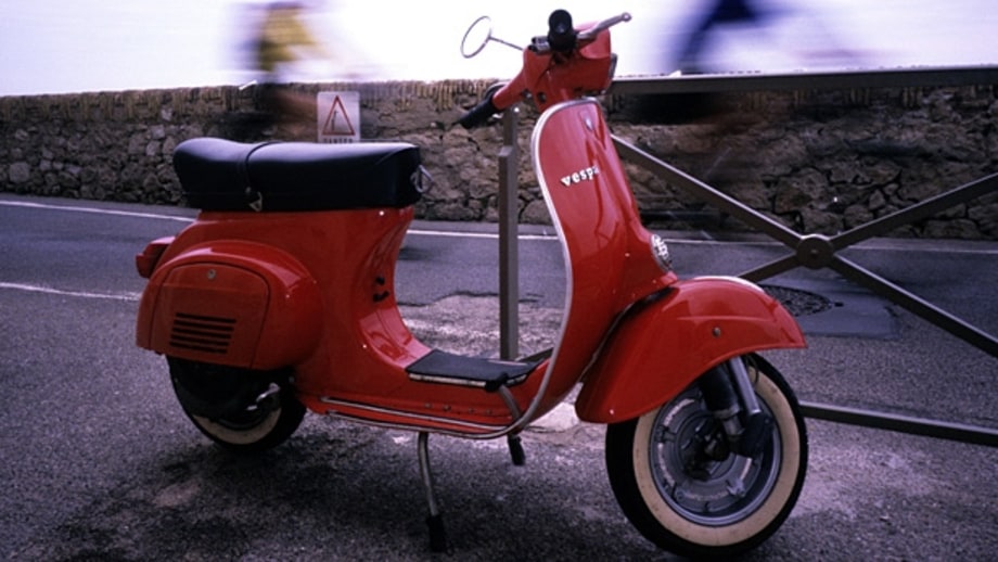 A Vespa in Rome