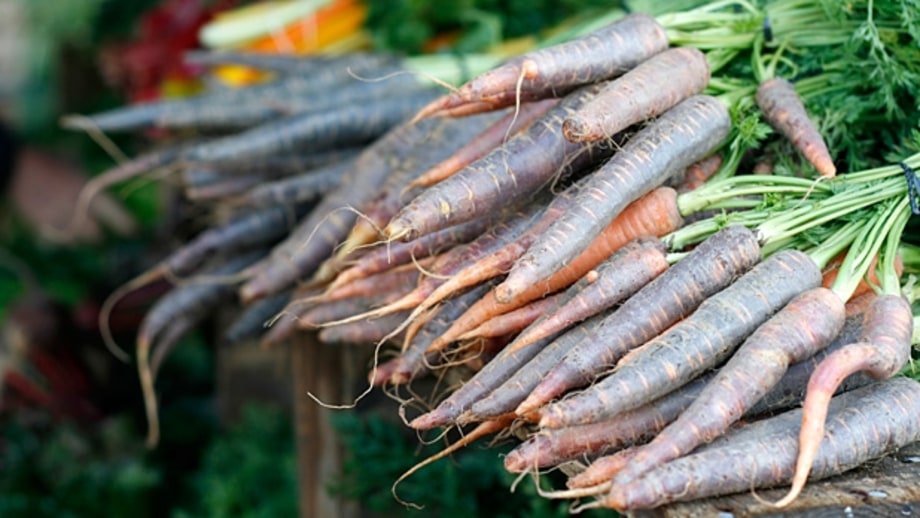 Purple, Yellow, and Red Carrots