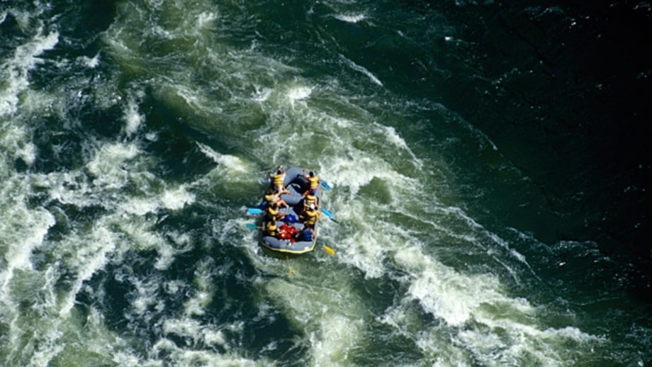 Rafting the Zambezi River in Zambia