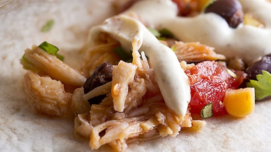 Shredded Chicken Puffy Taco (Los Barrios, San Antonio)