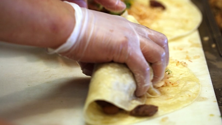 Fill, fold, and roll out your tortilla carefully.