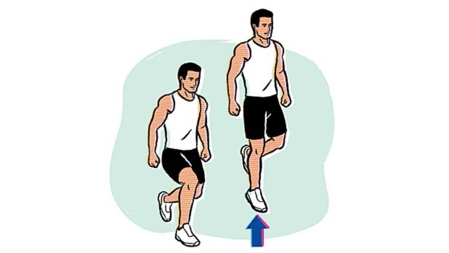 Single-leg squat jump