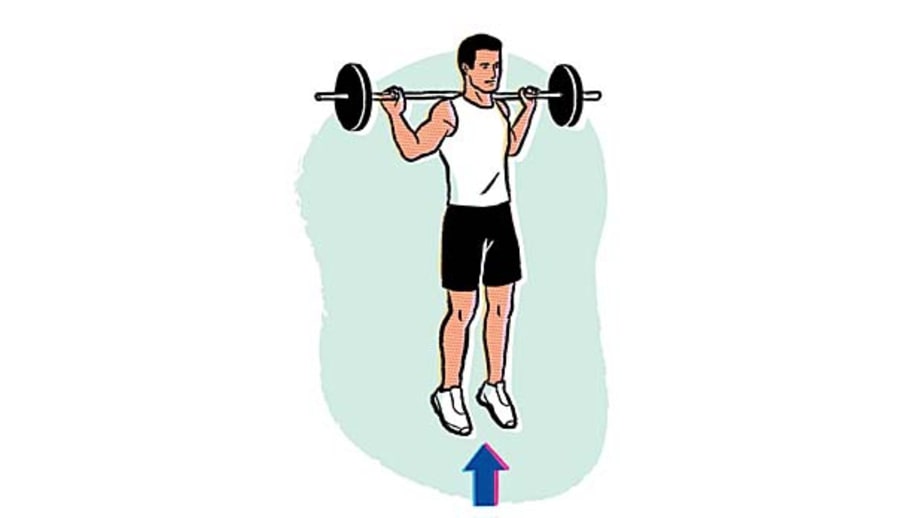Weighted squat jump