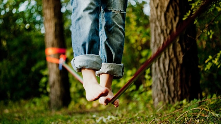 Get on a slackline.