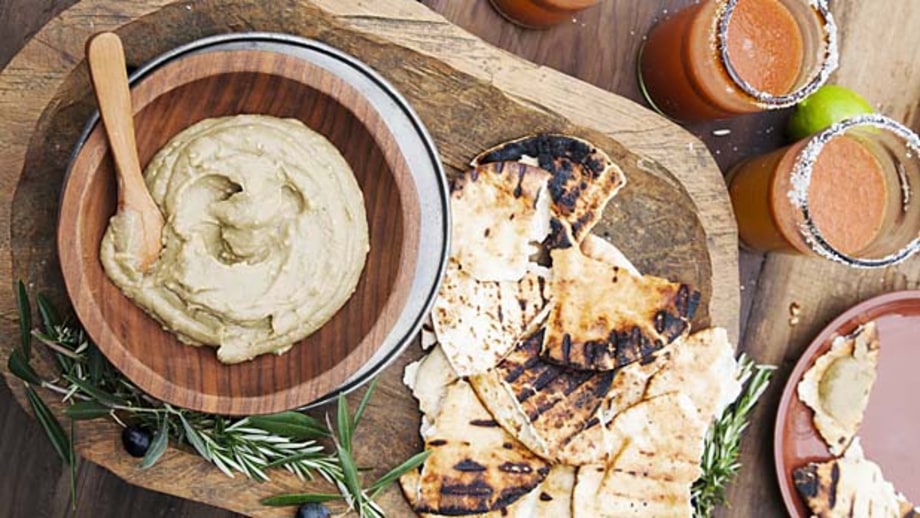 Baba Ganoush With Grilled Pita.