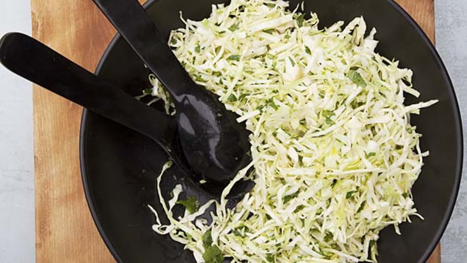 Lime Cilantro Slaw.