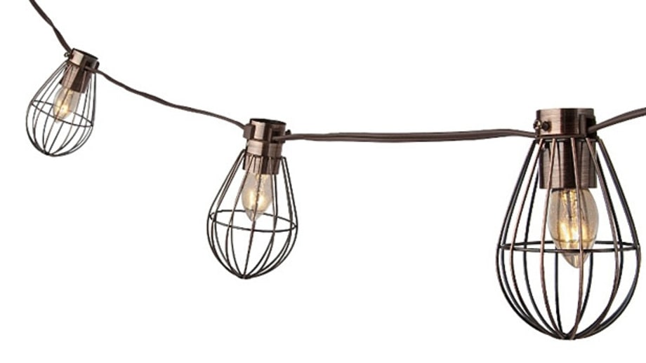 Smith & Hawken Caged Lantern String Light