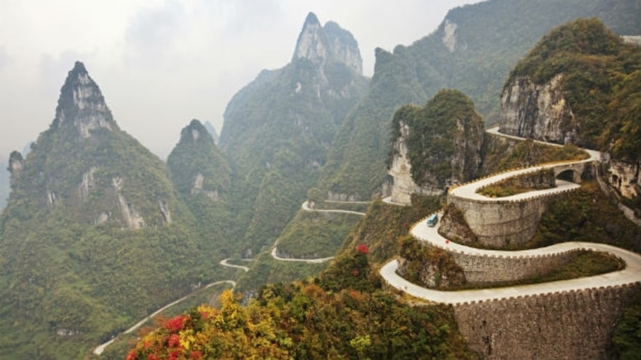 Tianmen Mountain Road, China