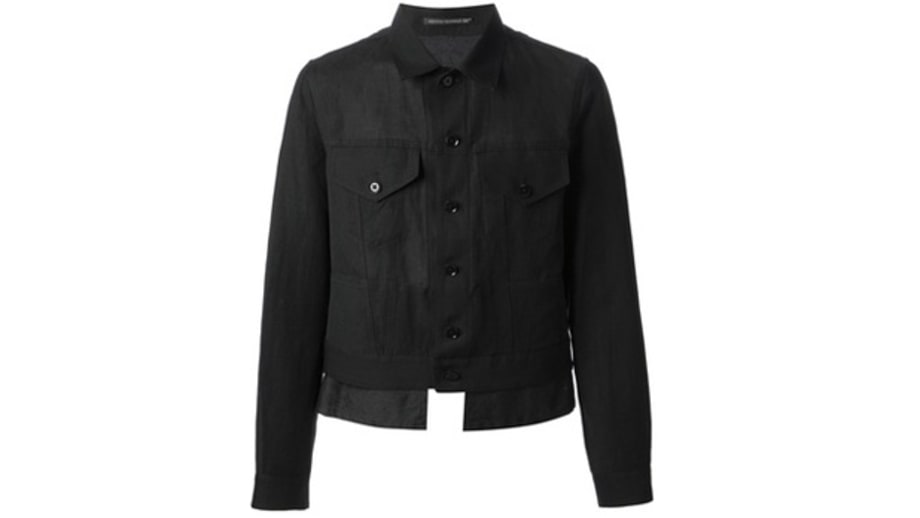 Yohji Yamamoto Underlayer-Hem Jeans Jacket