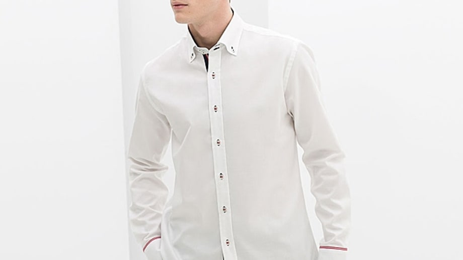 Zara Ribbon-Detailed Shirt