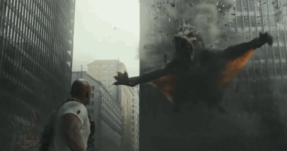 The New 'Rampage' Trailer Has a Giant Flying Wolf