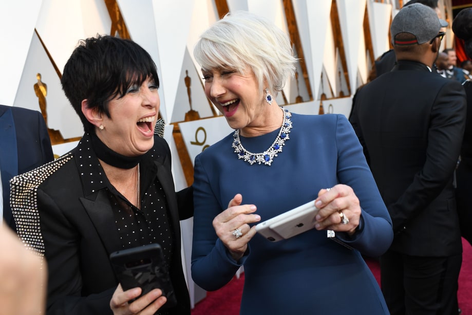 Diane Warren and Helen Mirren
