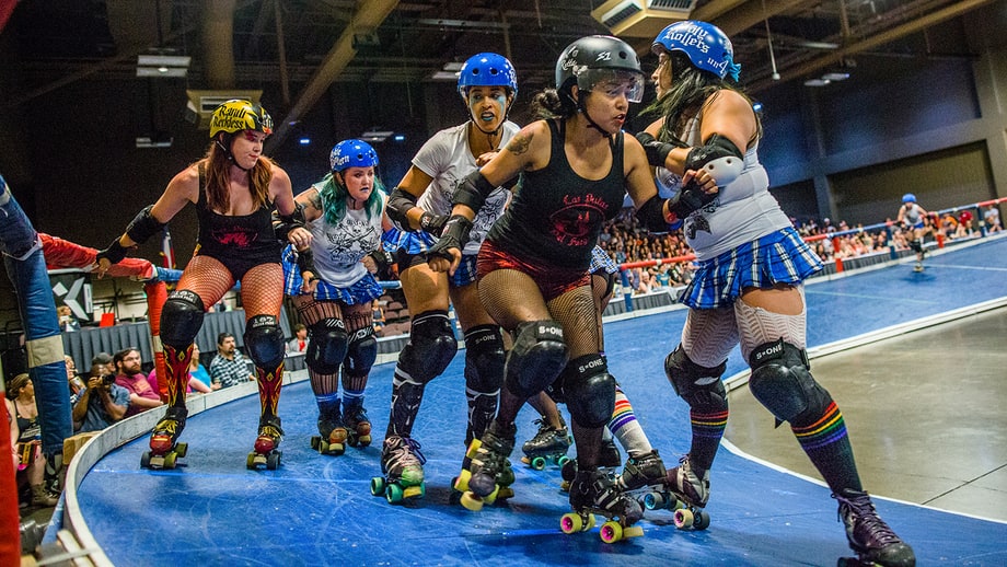 Meet the Kick-Ass Women of the Texas Banked Track Roller Derby