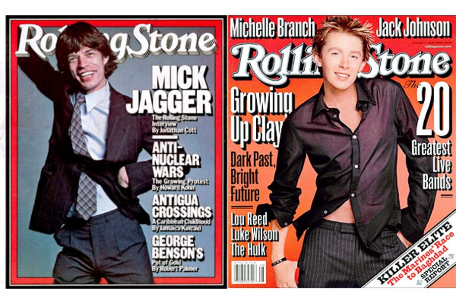 Mick Jagger and Clay Aiken