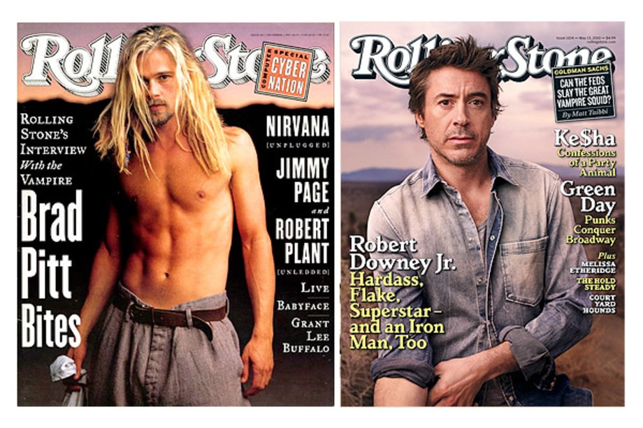 Brad Pitt and
Robert Downey Jr.