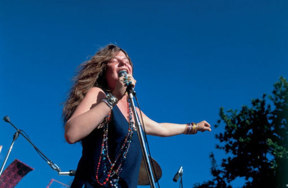 Janis Joplin performing in San Jose, California, in 1968.