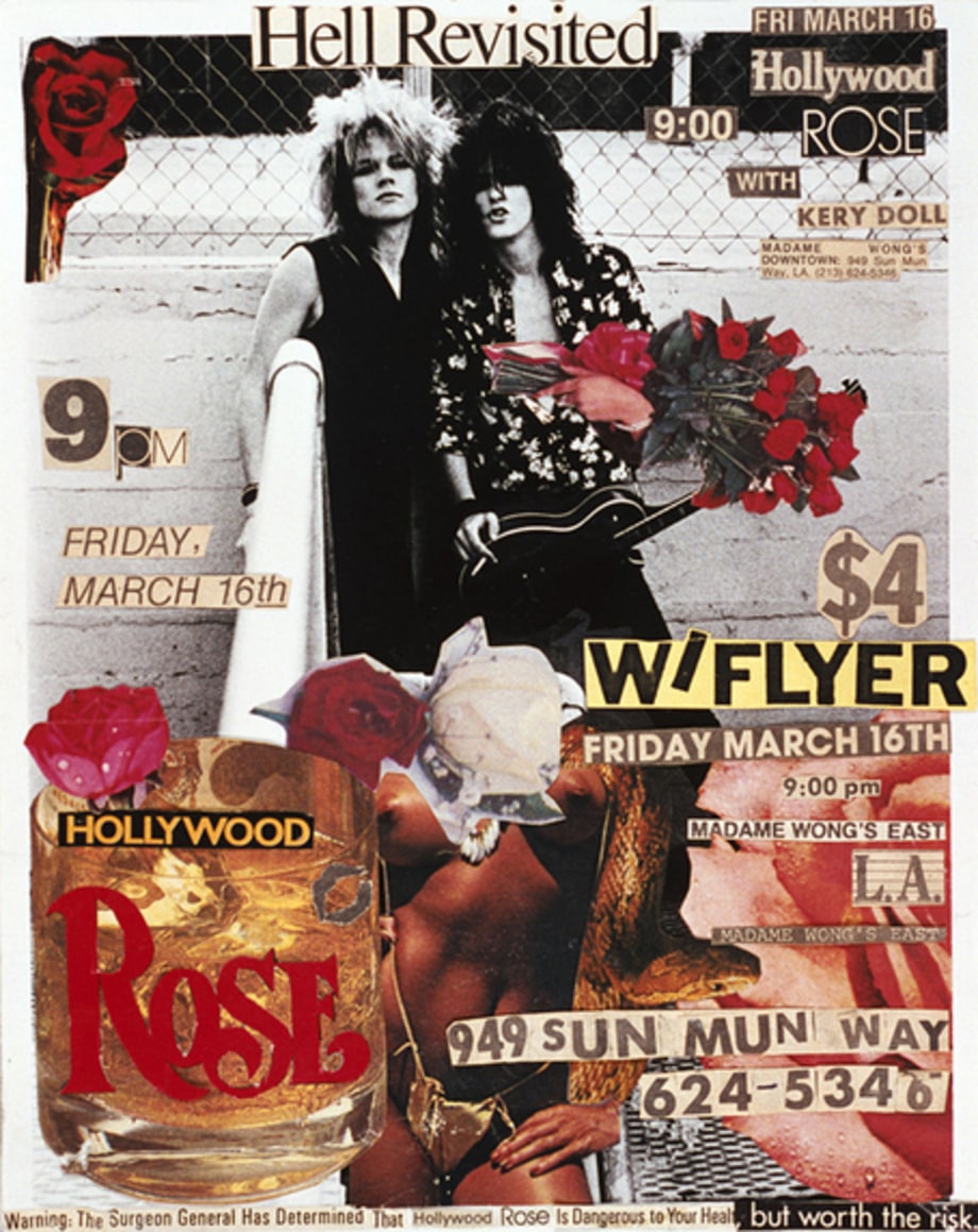 An original flyer featuring Axl Rose and Izzy Stradlin