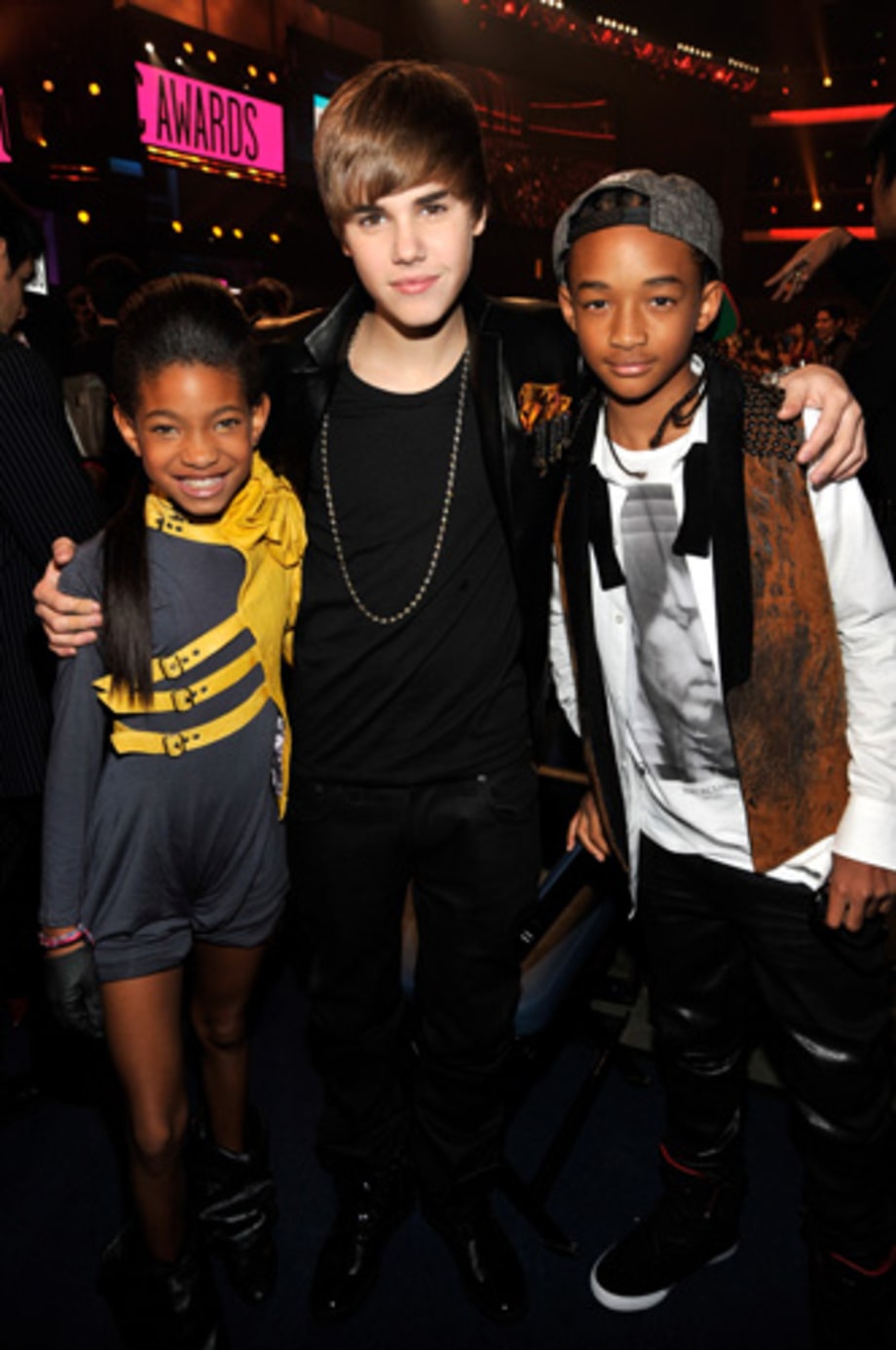 Justin Bieber, Willow and Jaden Smith