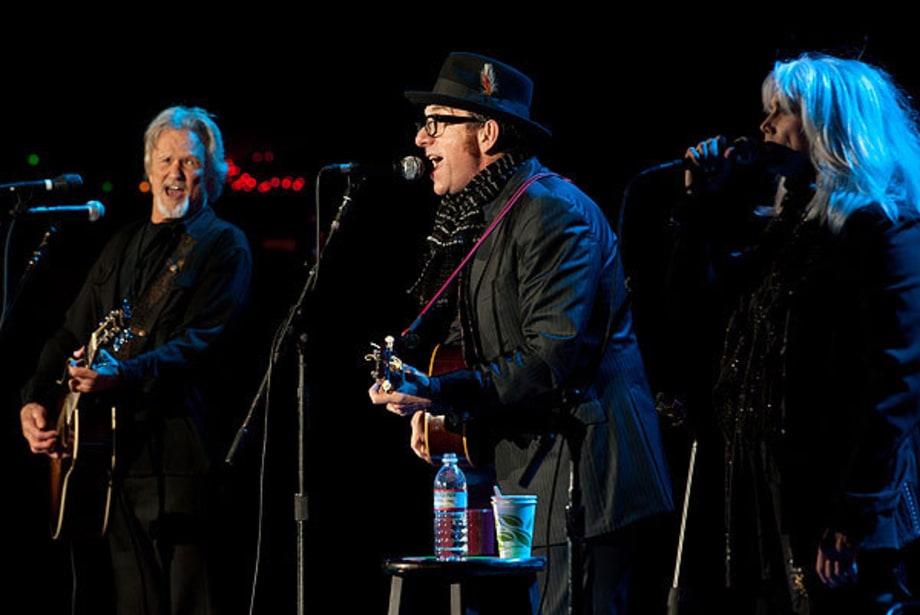 Kris Kristofferson, Elvis Costello and Emmylou Harris