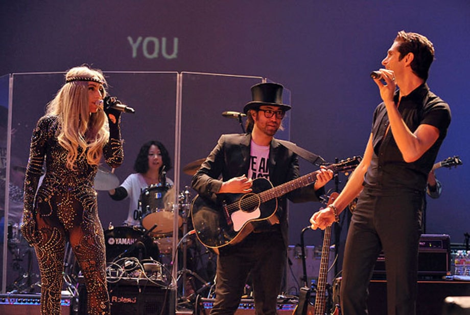 Lady Gaga, Sean Lennon and Perry Farrell