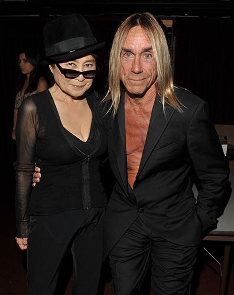 Yoko Ono and Iggy Pop