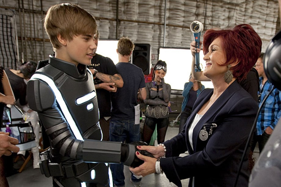Justin Bieber and Sharon Osbourne