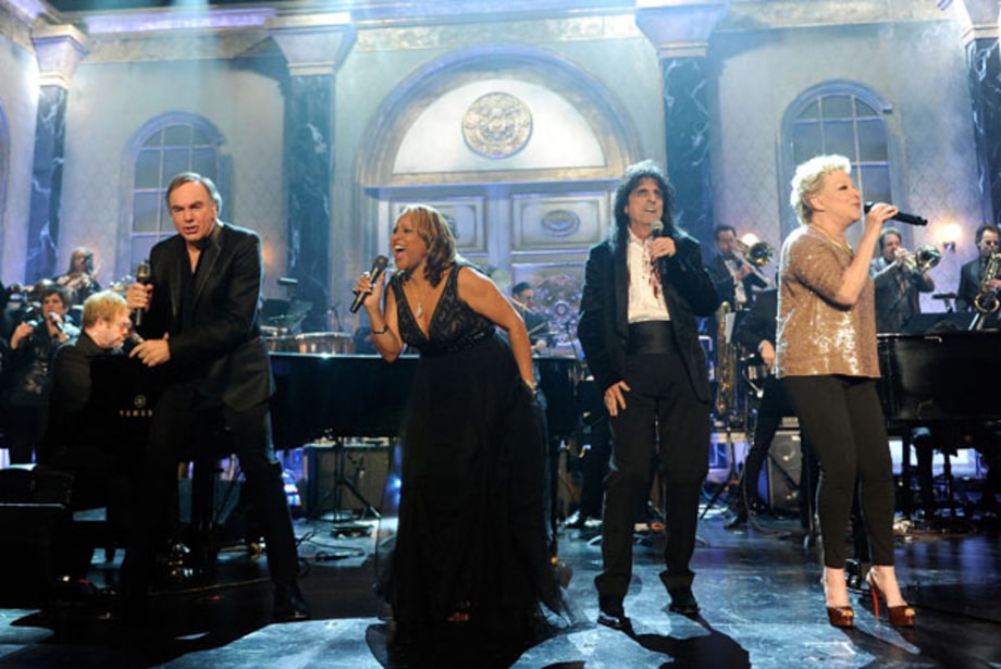 Neil Diamond, Darlene Love, Alice Cooper and Bette Midler