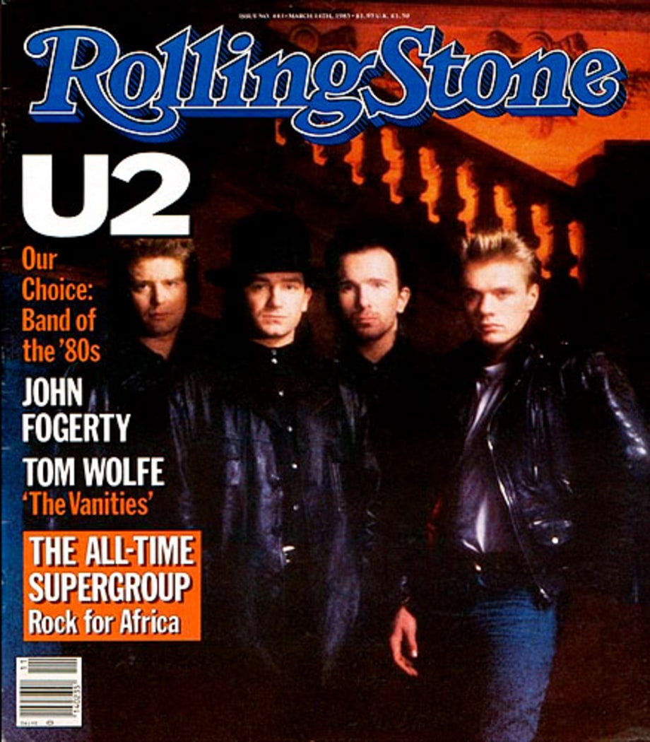U2 (1985) Gallery The Best BreakOut Bands on Rolling Stone's Cover