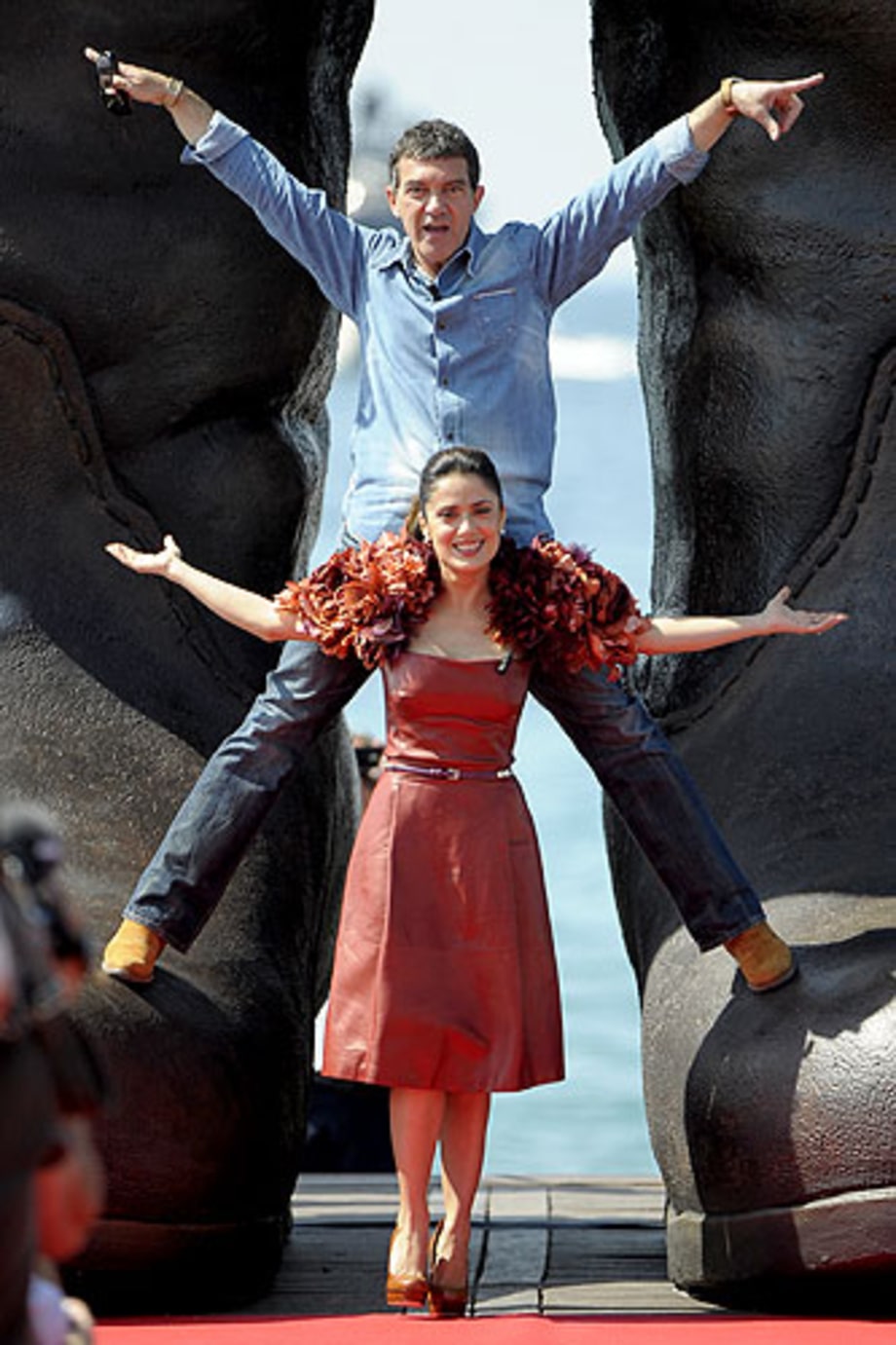 Antonio Banderas and Selma Hayek