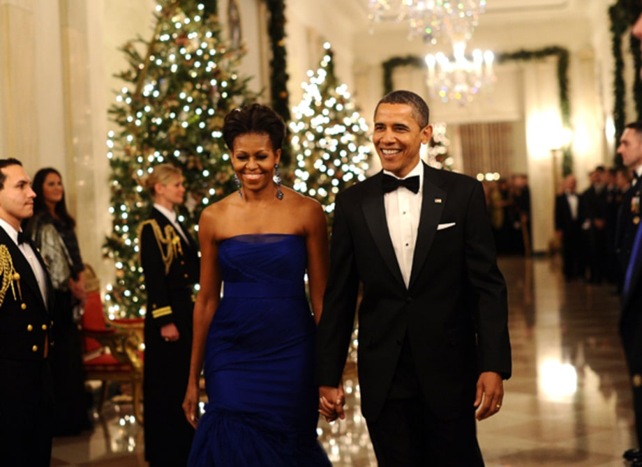The president and First Lady arrive