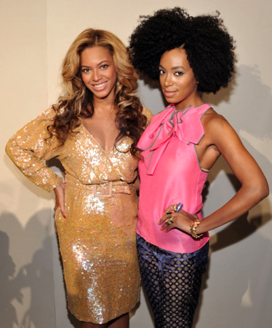 Beyonce and Solange