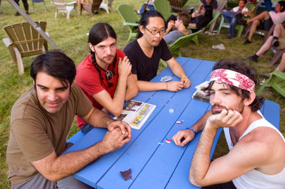Backstage at Bonnaroo 2010
