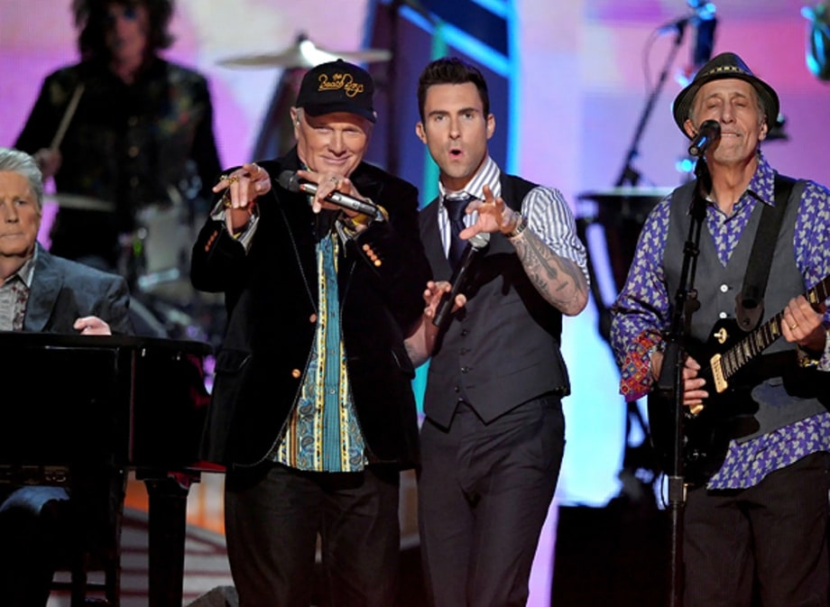 Adam Levine and The Beach Boys