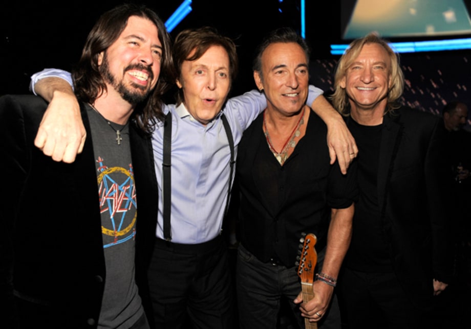 Dave Grohl, Paul McCartney, Bruce Springsteen and Joe Walsh