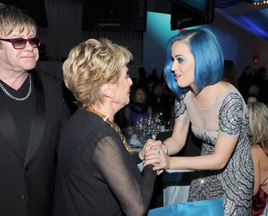 Elton John, Cloris Leachman and Katy Perry