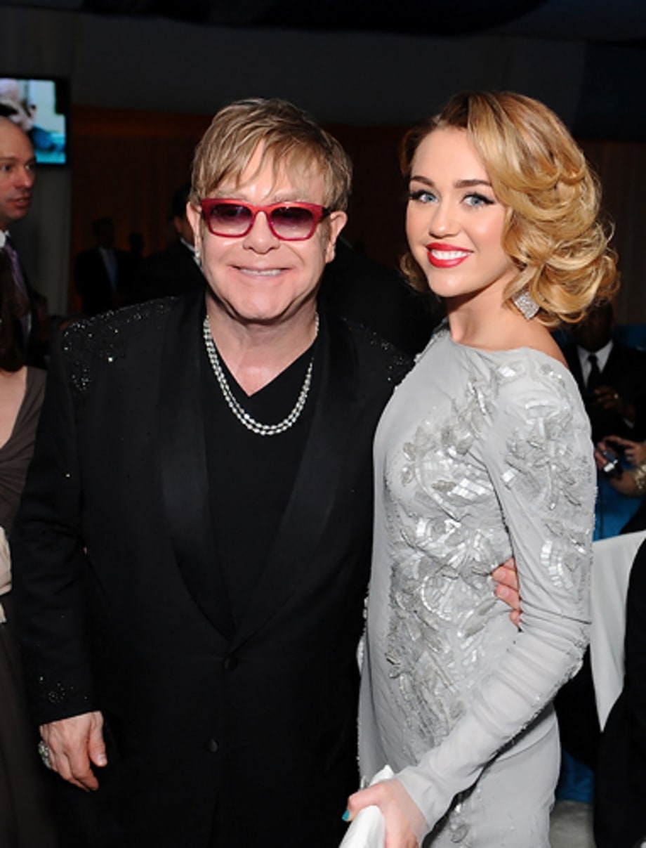 Elton John and Miley Cyrus