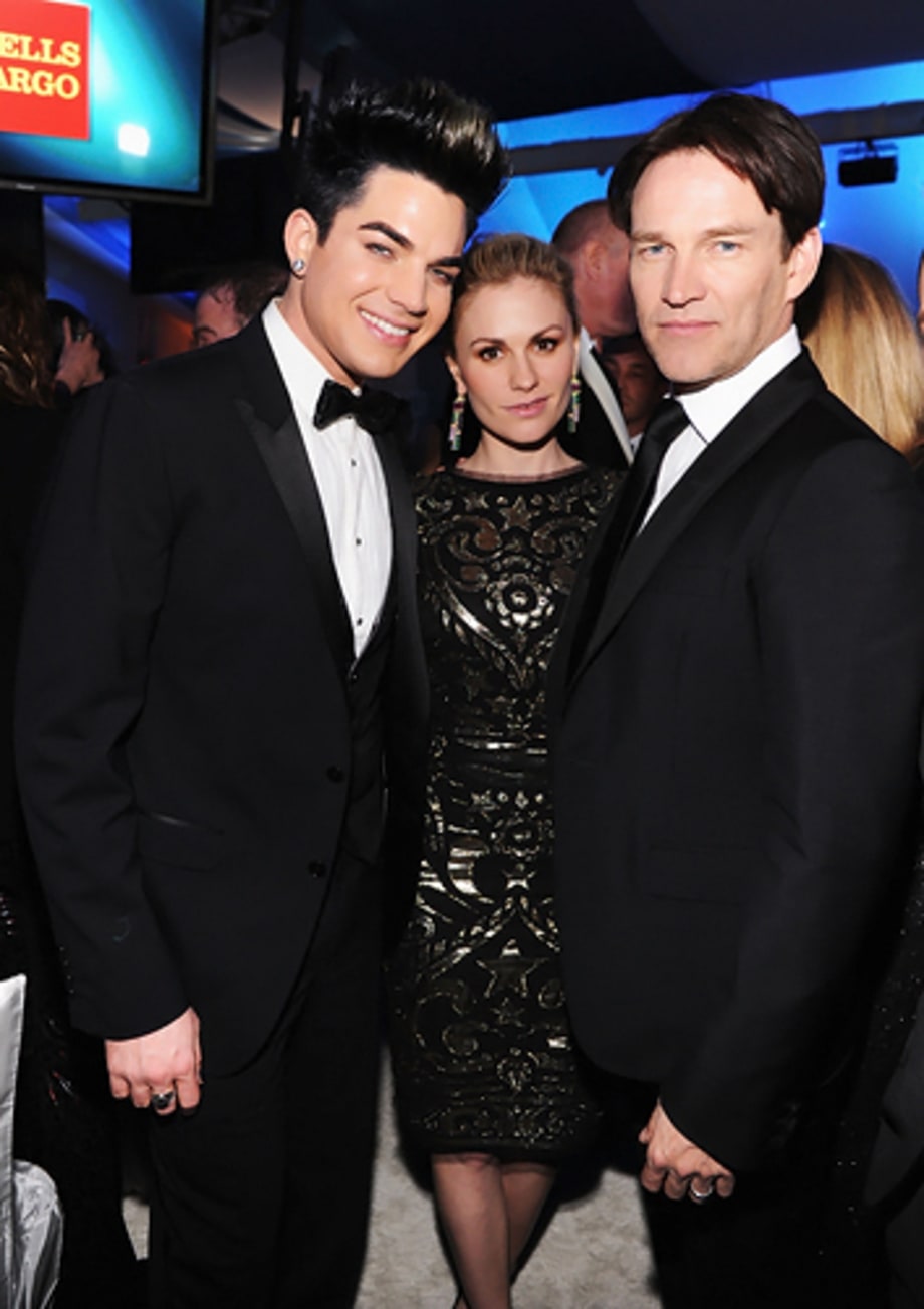 Adam Lambert, Anna Paquin and Stephen Moyer