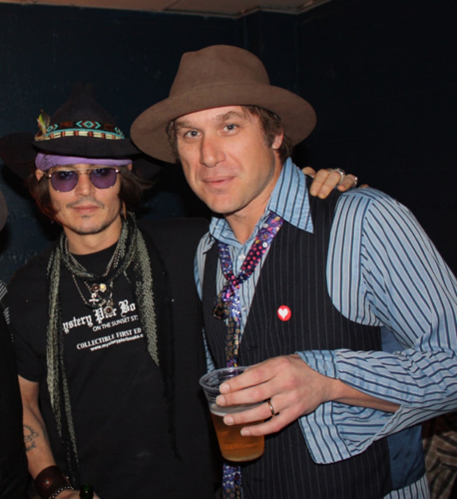 Backstage with Johnny Depp and Todd Snider