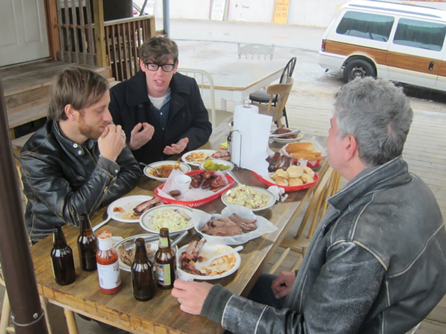 The Black Keys Eat BBQ with Bourdain
