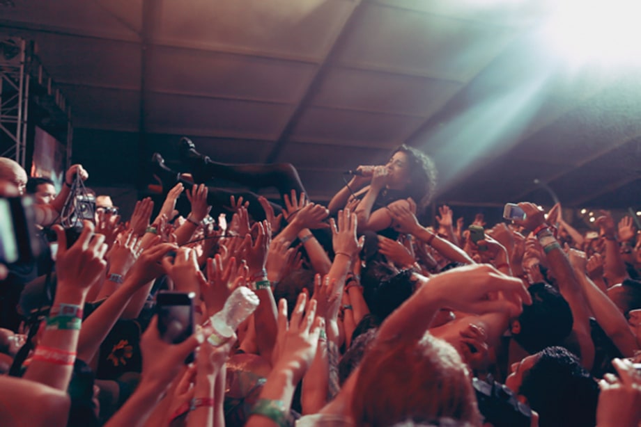 St. Vincent Crowd Surfs