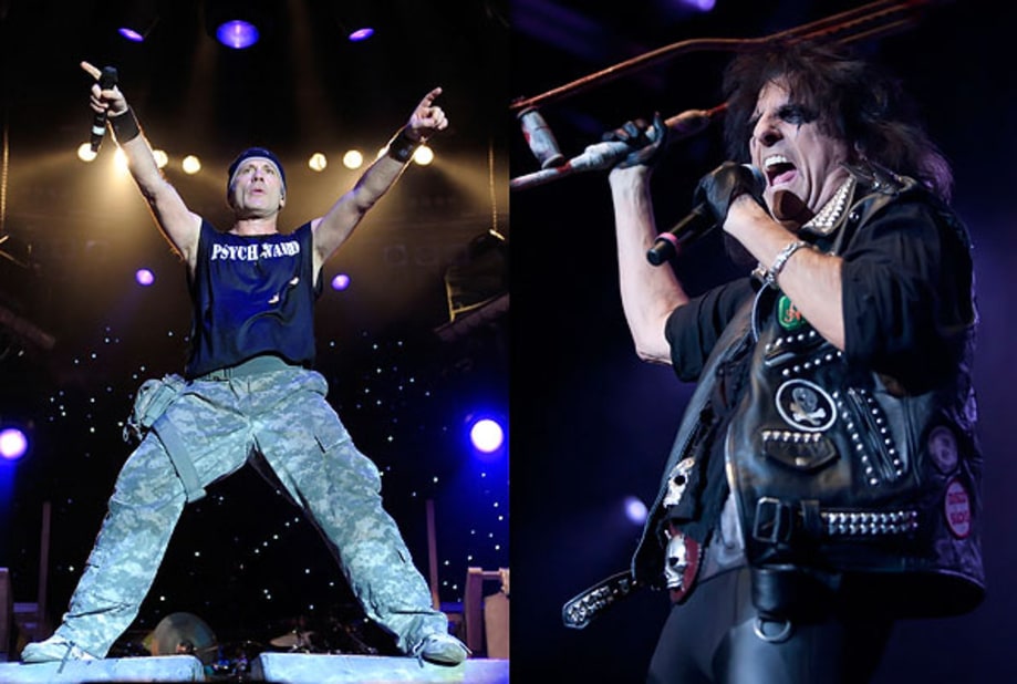 Iron Maiden and Alice Cooper