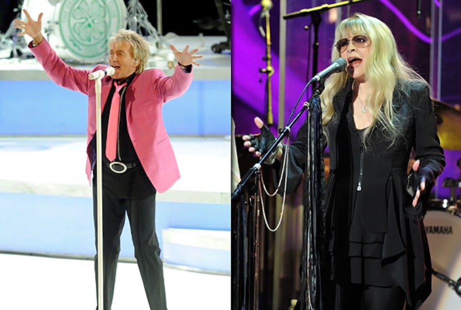 Rod Stewart and Stevie Nicks