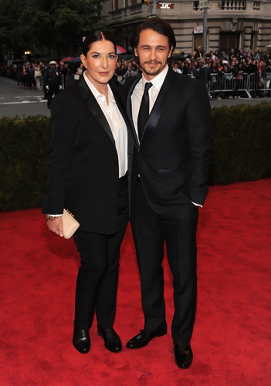 Marina Abramovic and James Franco