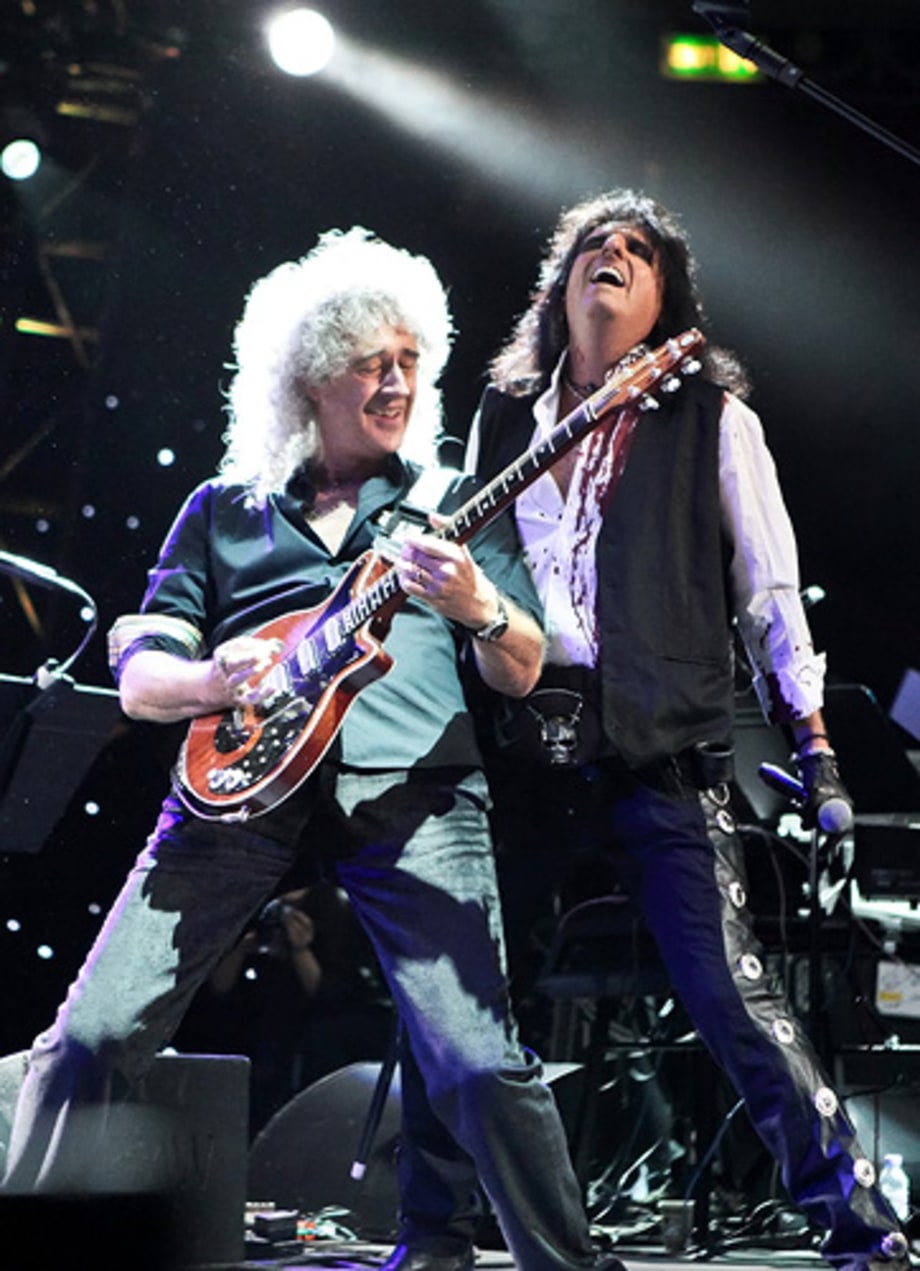 Brian May and Alice Cooper